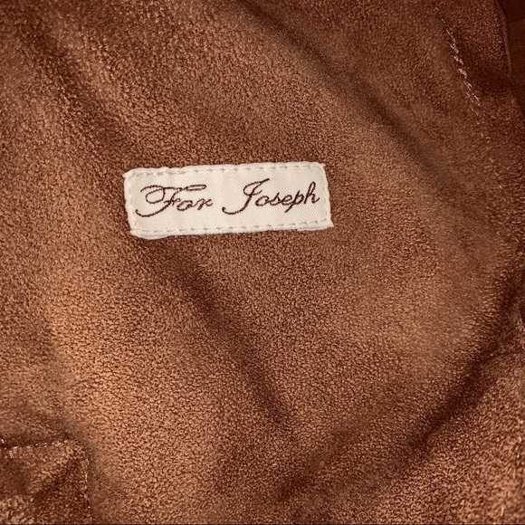For Joseph NWT brown suede vest sz L. - Picture 2 of 2